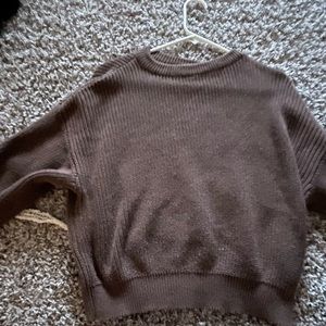 brown sweater